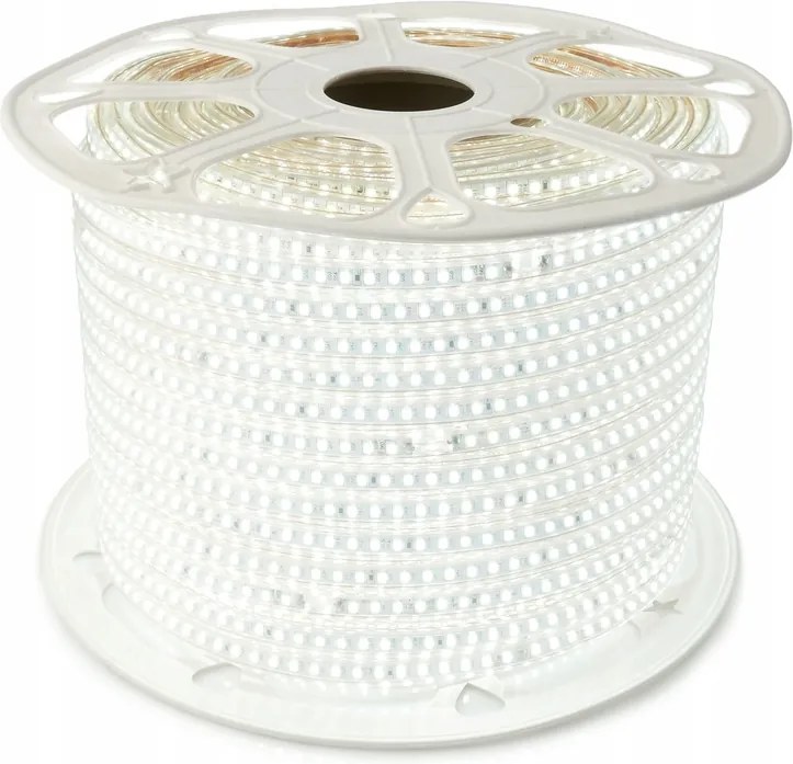 Led szalag 230V 12W/M Vízálló Kültéri Hideg szín 6000K Fény 1m