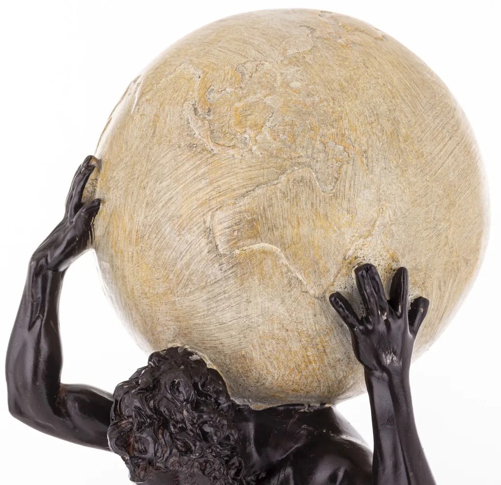 Atlas Műanyag Fekete figura, Krém 43x17x15cm