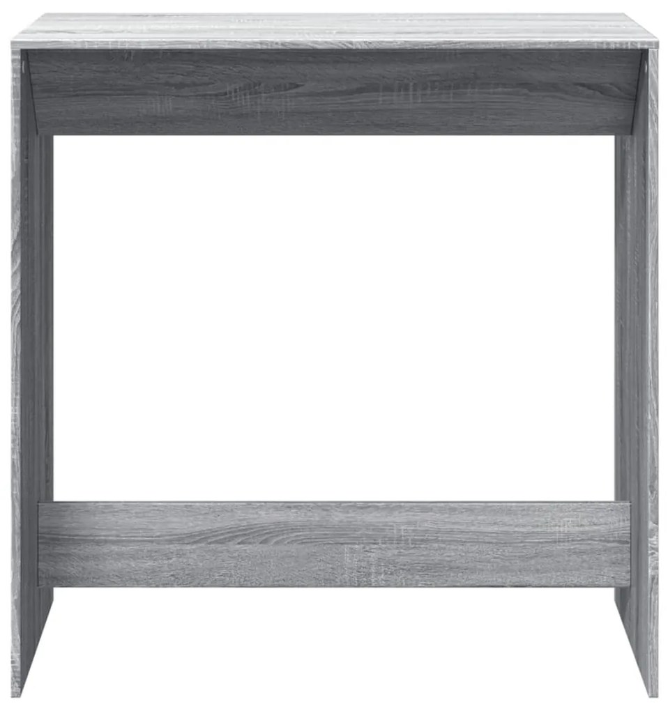 szürke sonoma színű szerelt fa bárasztal 102 x 50 x 103,5 cm