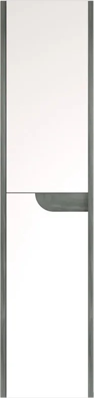 Piramida BETA fali fürdőszoba - állószekrény - FEHÉR-SÖTÉT - 35 x 150 x 30 cm