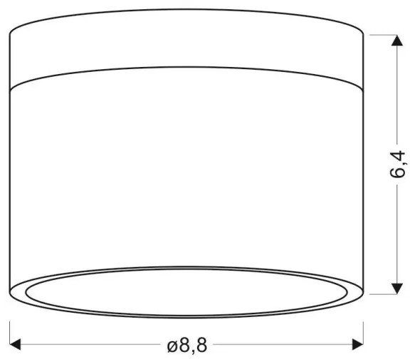LED Spotlámpa TUBA LED/9W/230V fehér/fekete