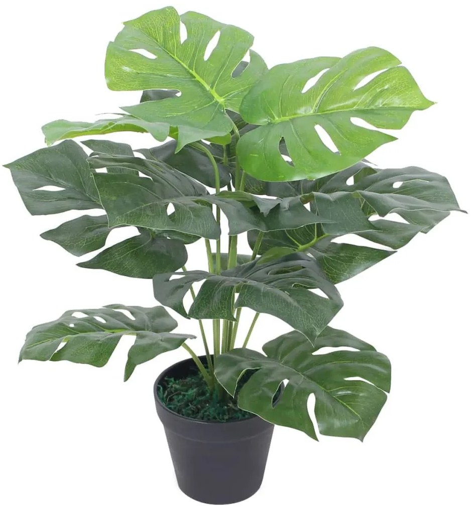 műkönnyezőpálma virágcseréppel 45 cm zöld