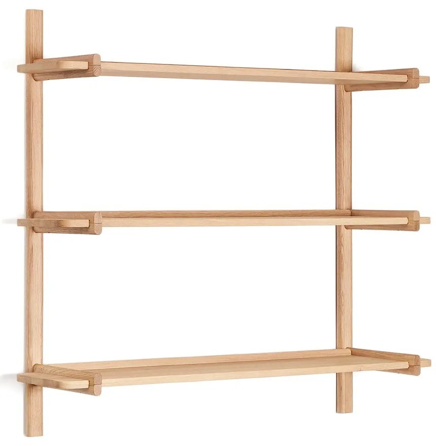 Natúr színű tölgyfa moduláris polcrendszer 110x98 cm Sitra – Kave Home
