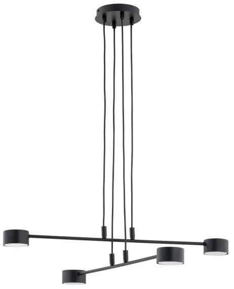 Csillár zsinóron MODUS 4xGX53/12W/230V fekete