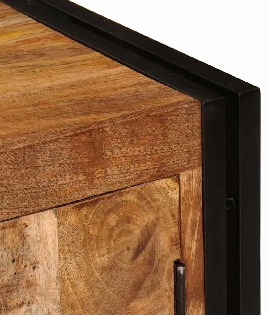 TV szekrény Barna 120 x 30 x 50 cm Tömör durva mangófa