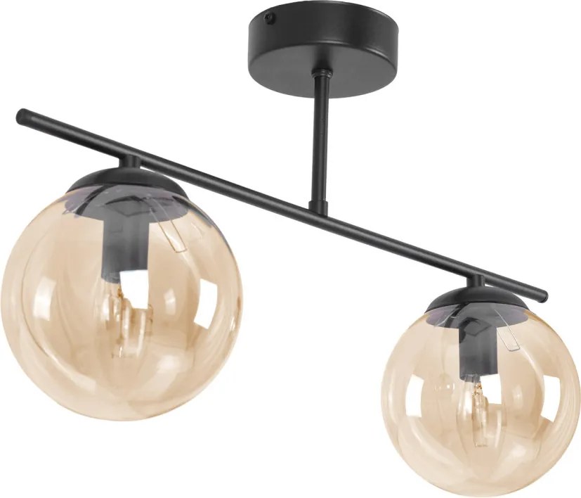 KAJA K-5163 DELTA Glamour Mennyezeti Lámpa Fekete E14 IP20