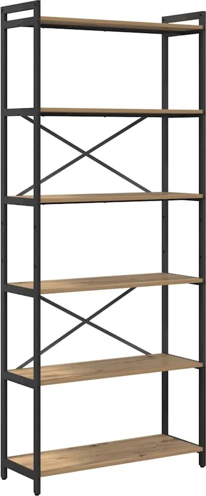 vidaXL Könyvespolc Artisan tölgy 40 x 30 x 85 cm Faanyag