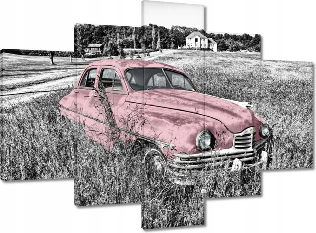 Vászonkép 150x105 Rózsaszín nagymama Antik