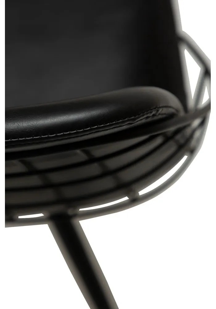 Sway fekete műbőr étkezőszék - DAN-FORM Denmark