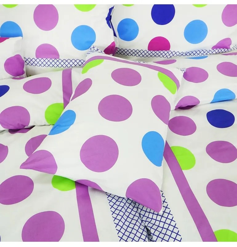 EMI Pera V3 lila ágyneműhuzat, A standard egyszemélyes ágy szett tartalma: 1x 140x200 + 1x 70x90