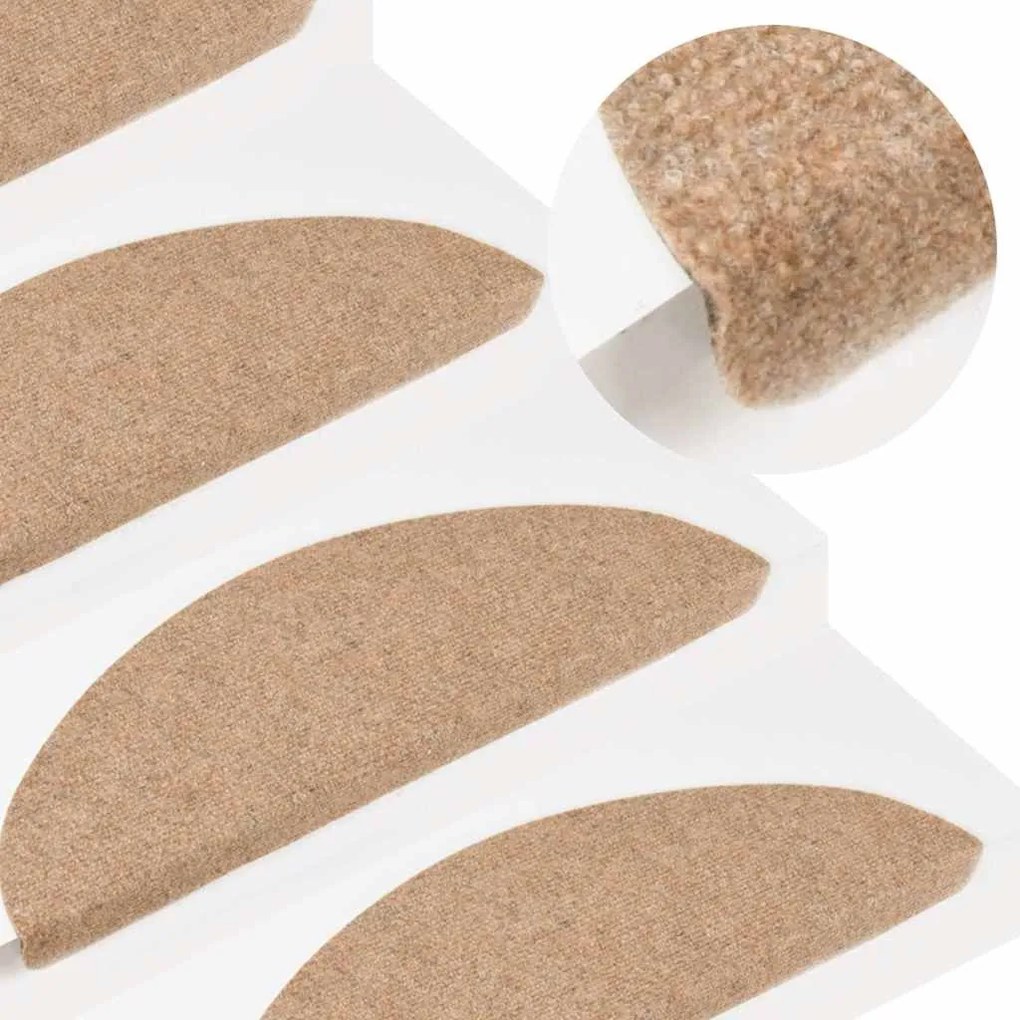 20 db bézs öntapadó lépcsőszőnyeg 65 x 22,5 x 3,5 cm