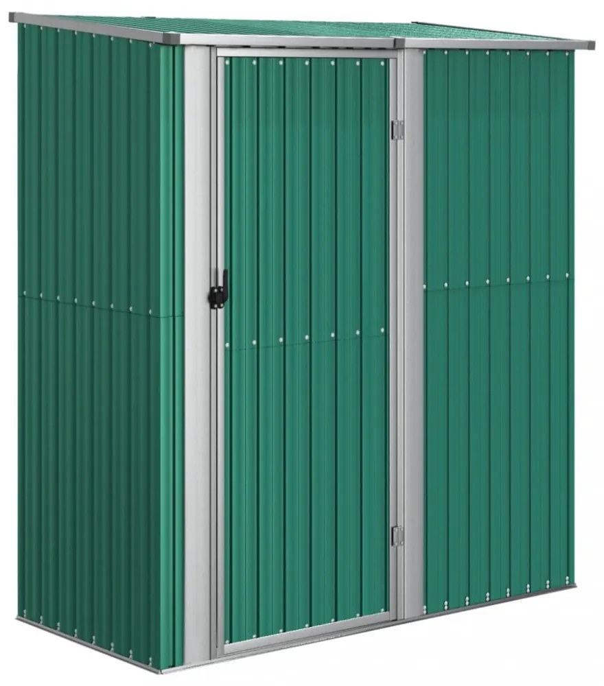 zöld horganyzott acél kerti fészer 180,5 x 97 x 209,5 cm