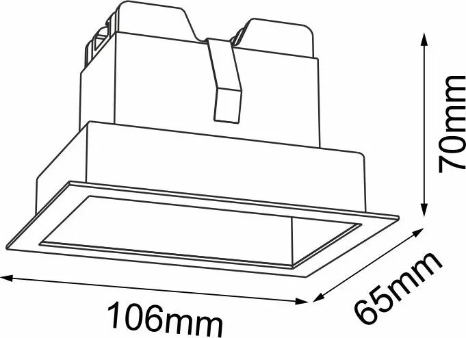 Antigo A-Glare 3043 Beépíthető spotlámpa 2x4W/LED 3000K 320lm IP20