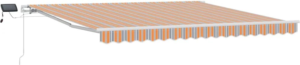 vidaXL Behúzható napellenző tartalmaz Sokszínű 400 ×300 cm szövet