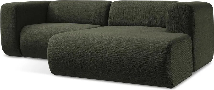 Zöld sarokkanapé (jobb oldali-heverő résszel) Ekahi – Makamii
