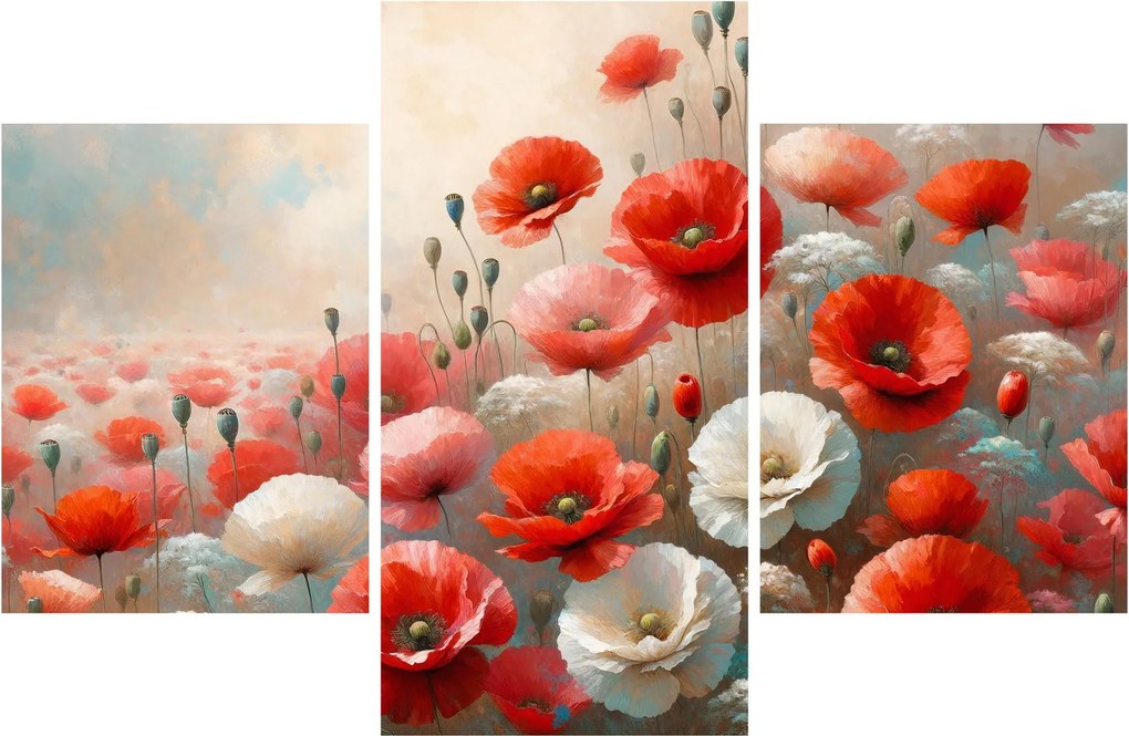 Kép - Pipacsok festménye (90x60 cm)