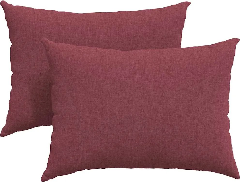 vidaXL Kanapé párnák 2 pcs Bordó 70 x 50 cm szövet