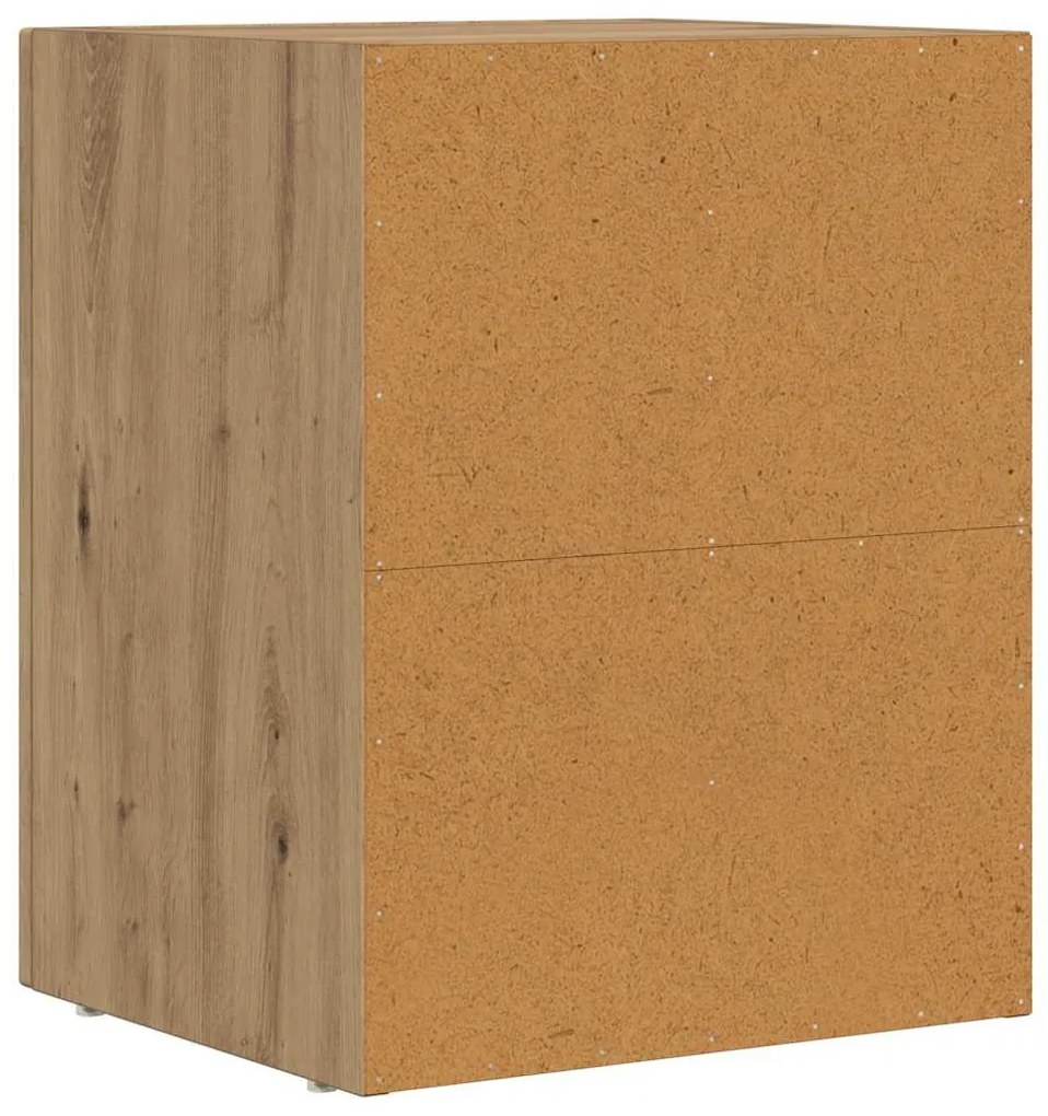 vidaXL Éjjeli asztal Artisan tölgy 40 x 35 x 50 cm Faanyag