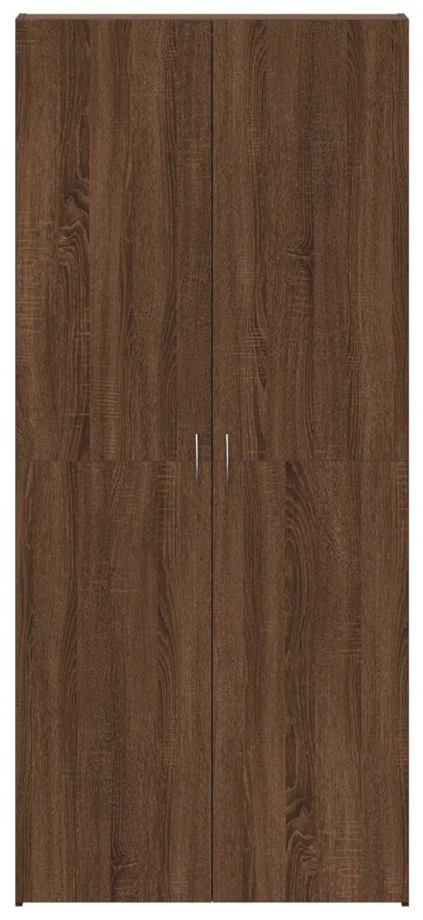 Cipőszekrény Barna Tölgy 80x35,5x180 cm Mérnöki Fa