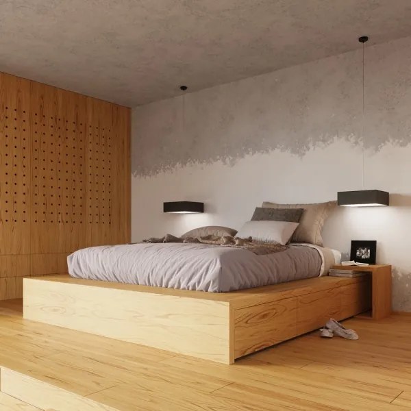 Mennyezeti lámpa HORUS 45 3xE27/60W/230V fekete