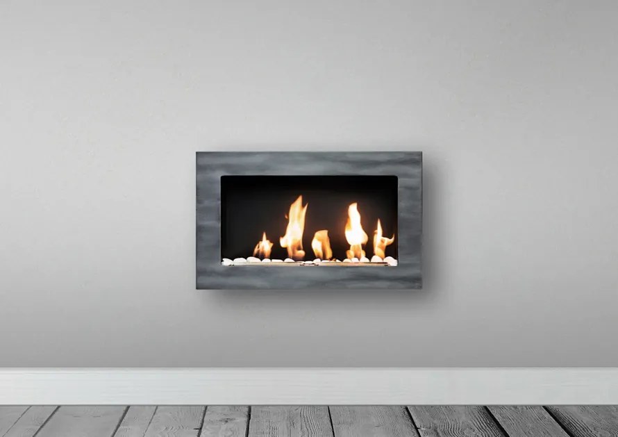 BIO FLAME Easy S Open Patina Szürke biokandalló 65x40 cm