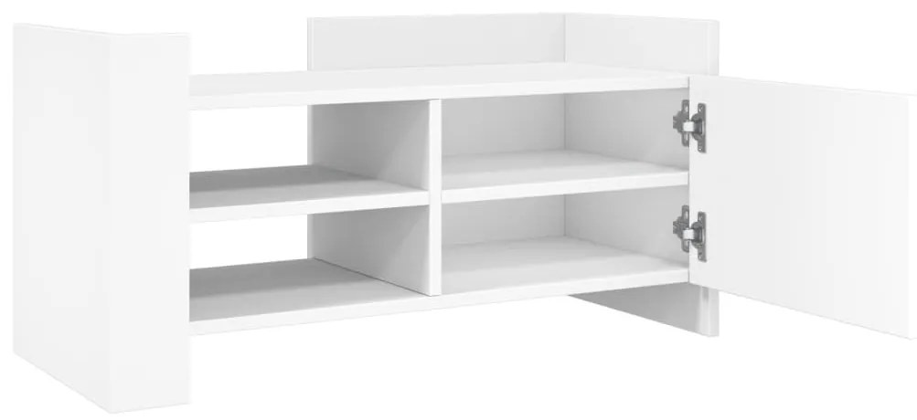fehér szerelt fa TV-szekrény 80 x 35 x 40 cm