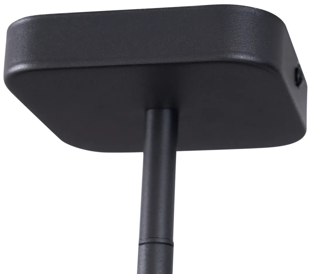 Modern fekete, kerek GU10 35 mm-es, forgatható és dönthető mennyezeti spotlámpa - Kate