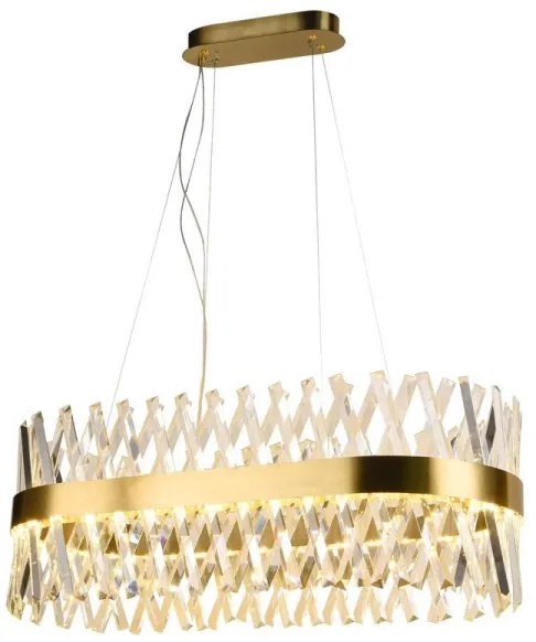 LED állítható fényerejű kristály csillár kábellel LED/90W/230V + DO