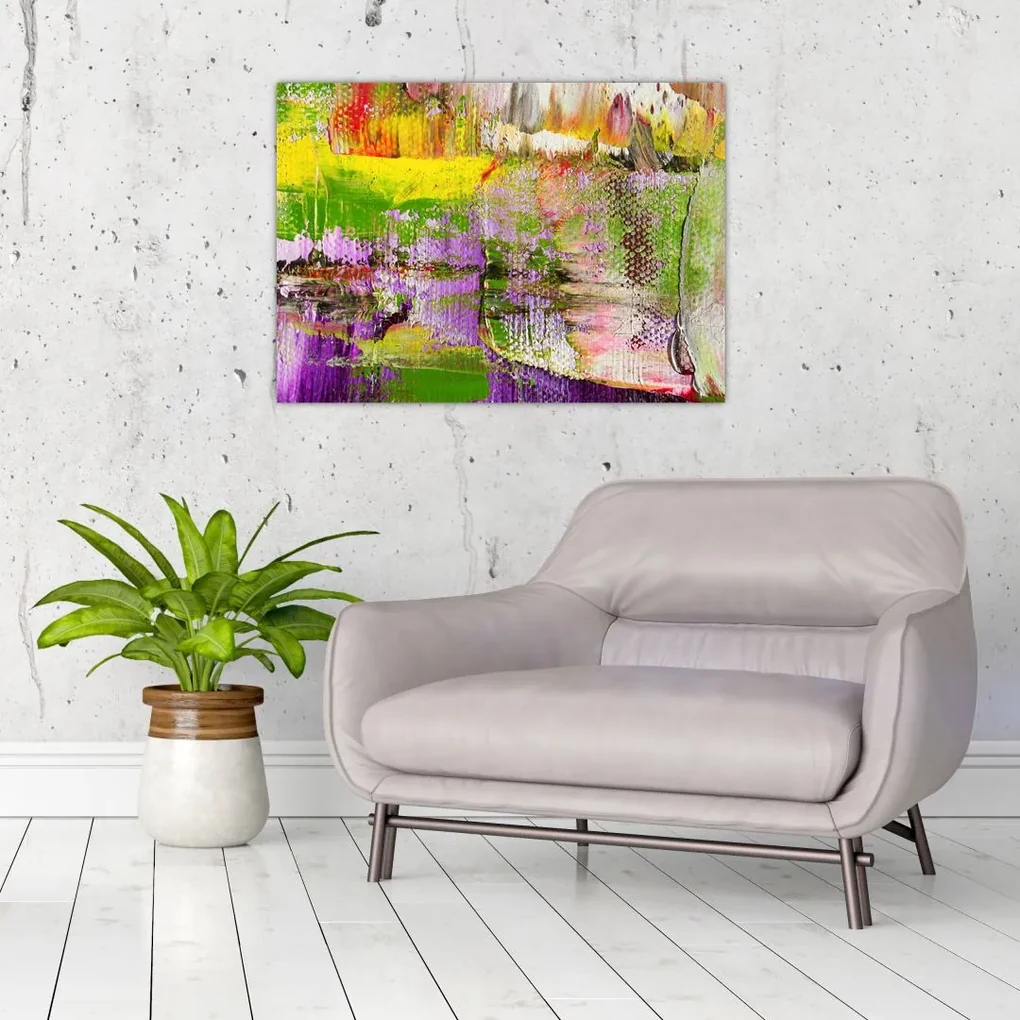 Absztrakció kép - festmény (70x50 cm)