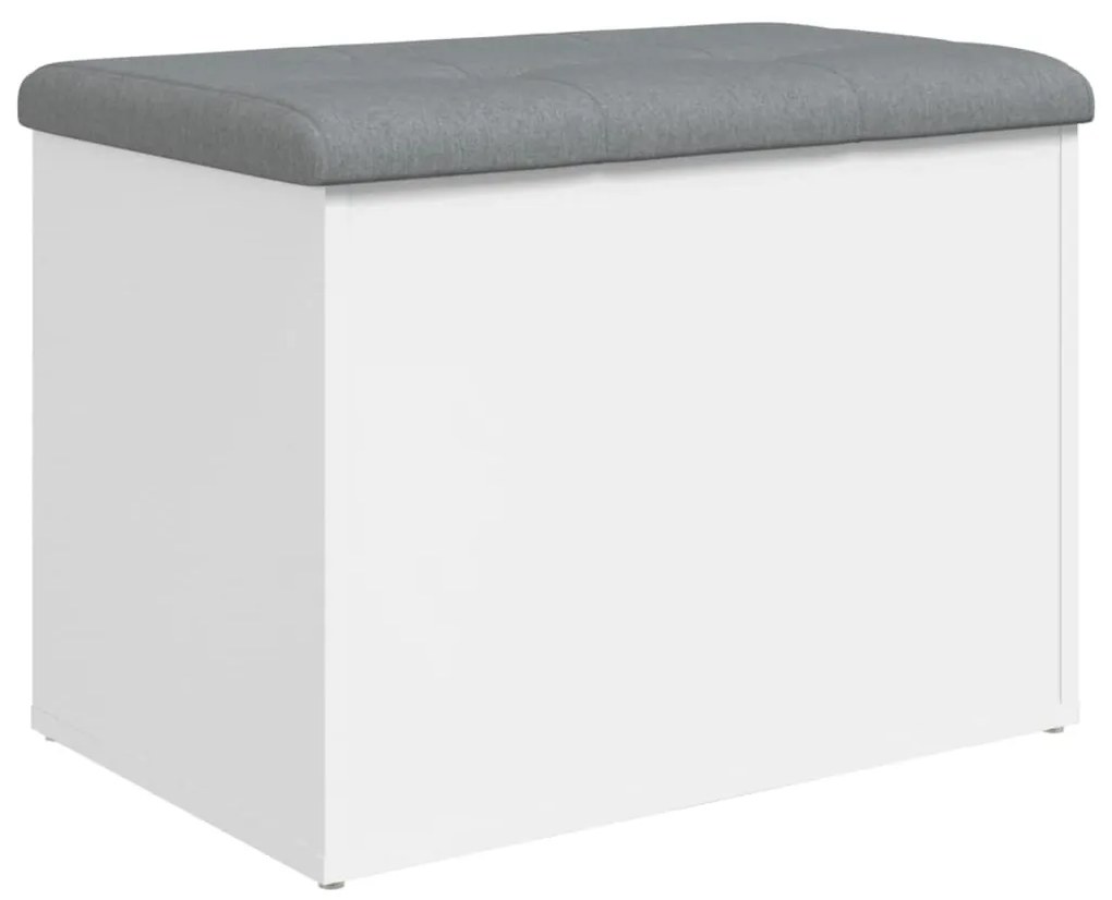 fehér, rétegelt fa tárolópad 62 x 42 x 45 cm