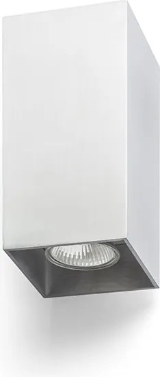 RENDL AGATE II nástěnná česaný hliník 230V LED GU10 2x7W