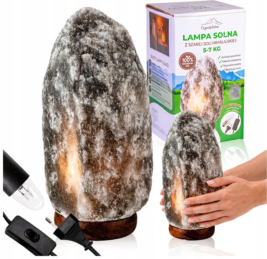 Himalája Sólámpa 5-7 kg Légionizátor Olvasólámpa