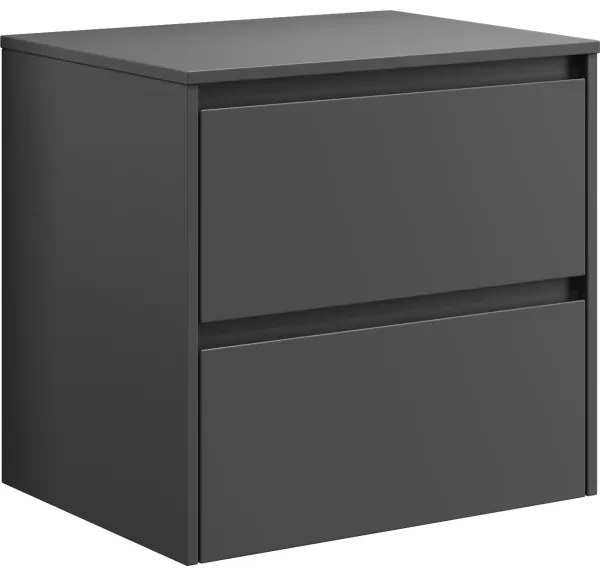 TRONDHEIM fürdőszobai szekrény 60 cm-es mosdóhoz, antracitszürke