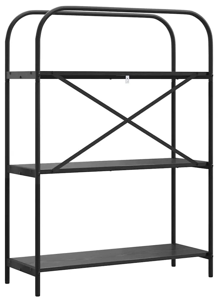 Könyvespolc Musta tammi 80 x 30 x 109 cm Faanyag