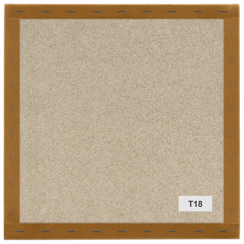 Kárpitozott panel - Négyzet - 30x30cm Szín: Krémes fehér