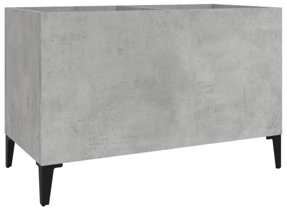 betonszürke szerelt fa hanglemezszekrény 74,5x38x48 cm
