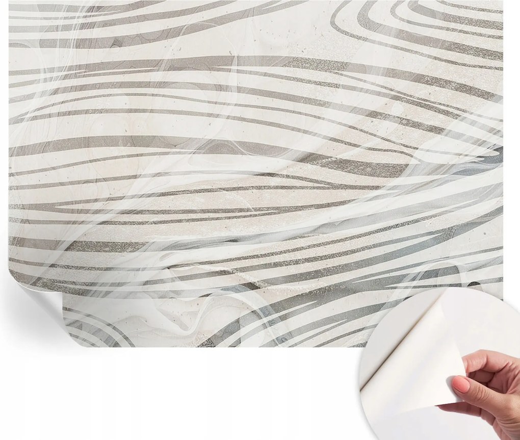 Dekoratív Öntapadós Tapéta Divatos Minták Hullámzó vonalak 208x146 cm