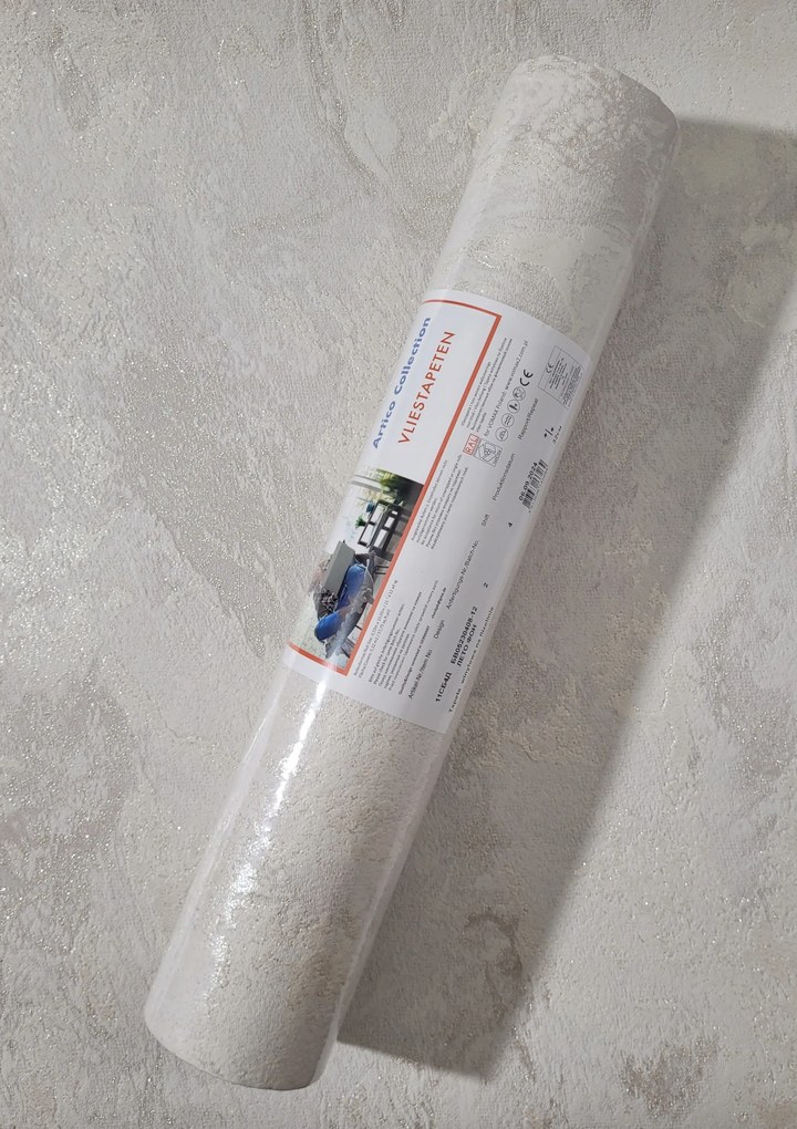 Fali tapéta, dekoratív háttér, vakolat utánzat, arany csillámok, 5230408-12