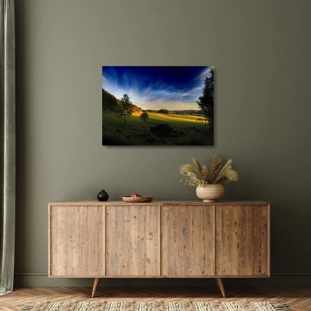 Kép - Hegyi rét (üvegen) (70x50 cm)