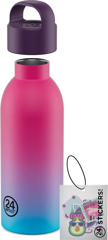 24BOTTLES Young Clima 500ml rozsdamentes acél termosz szívószálas kupakkal, Drip Squad