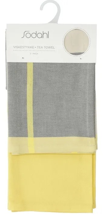 Pamut konyharuha szett 2 db-os 50x70 cm Blocks – Södahl