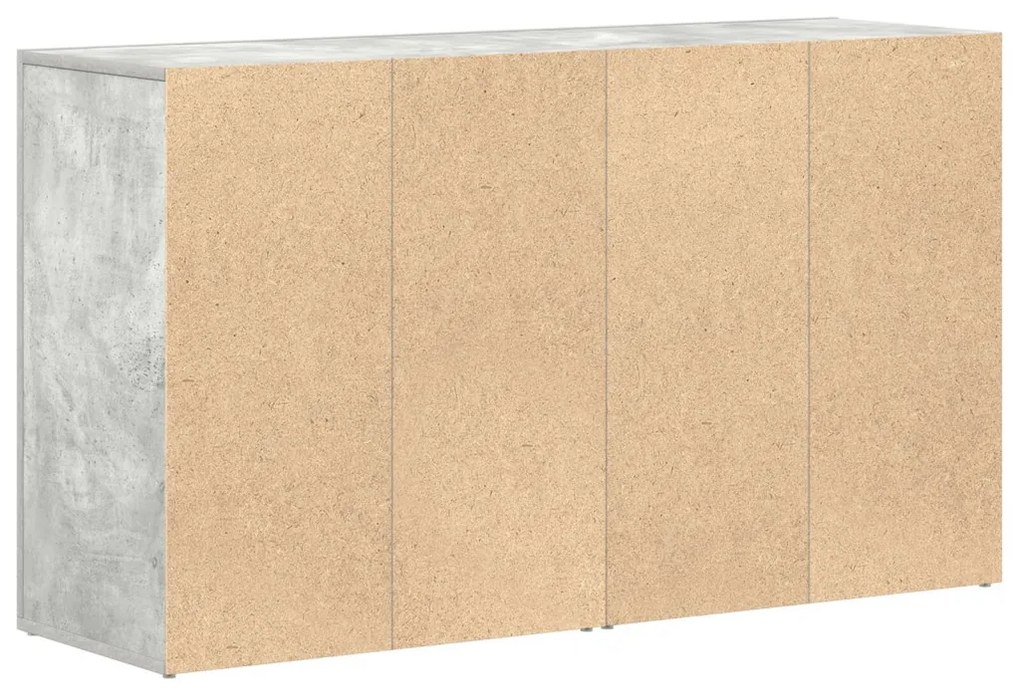 Oldalszekrény Beton Szürke Műanyag-fa 120 x 36 x 69 cm Tárolás