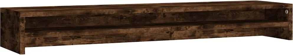 vidaXL füstös tölgy színű szerelt fa monitorállvány 100 x 24 x 13 cm