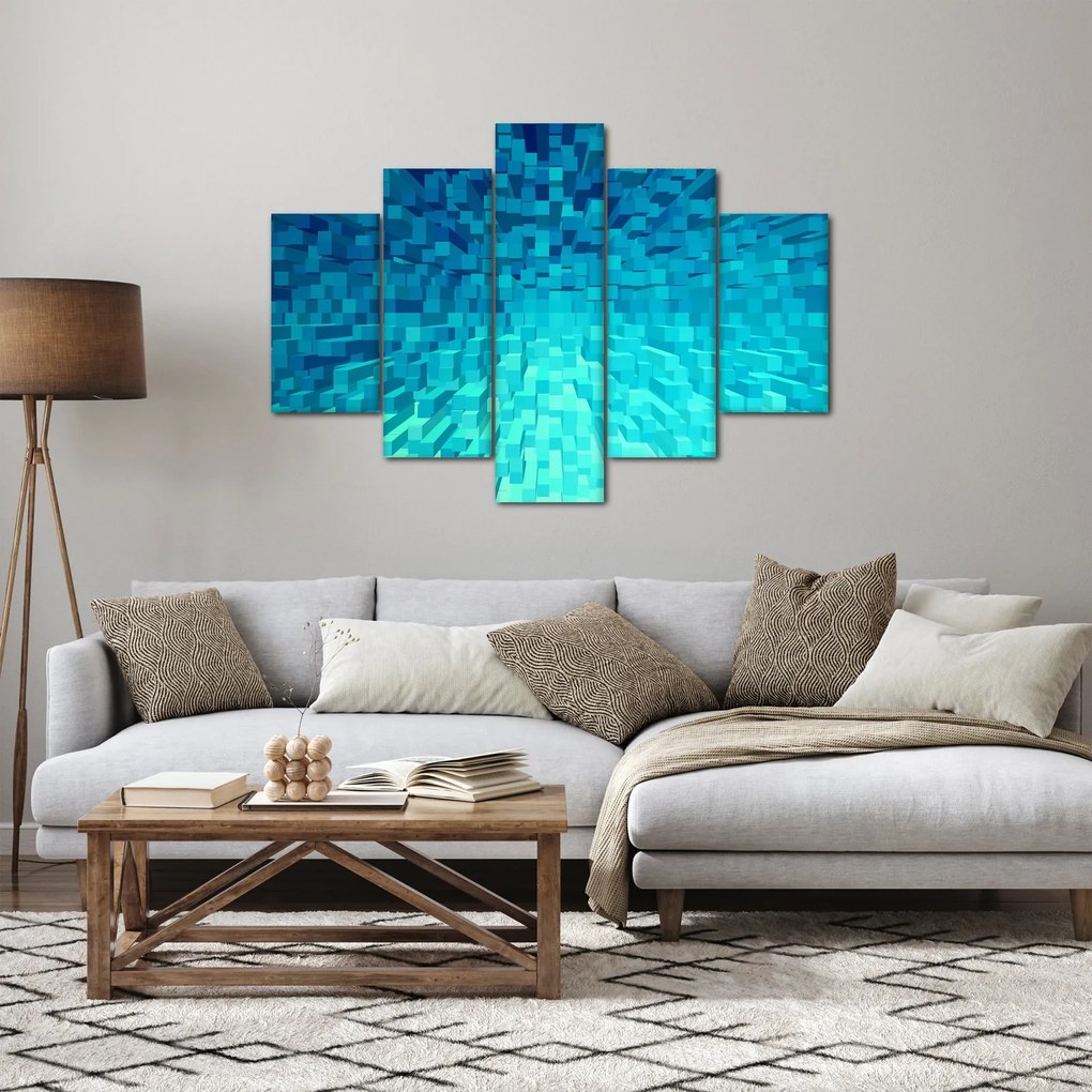 Absztrakt kocka kép (150x105 cm)