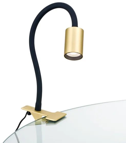 Orion Str 10-489 - LED Rugalmas asztali lámpa klipsszel KURT LED/5W/230V arany