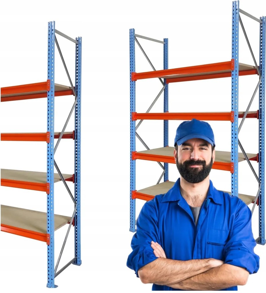 Tárolószekrény Fém Strapabíró Erős 4 Polc 250KG H=2500MM MRTK-26