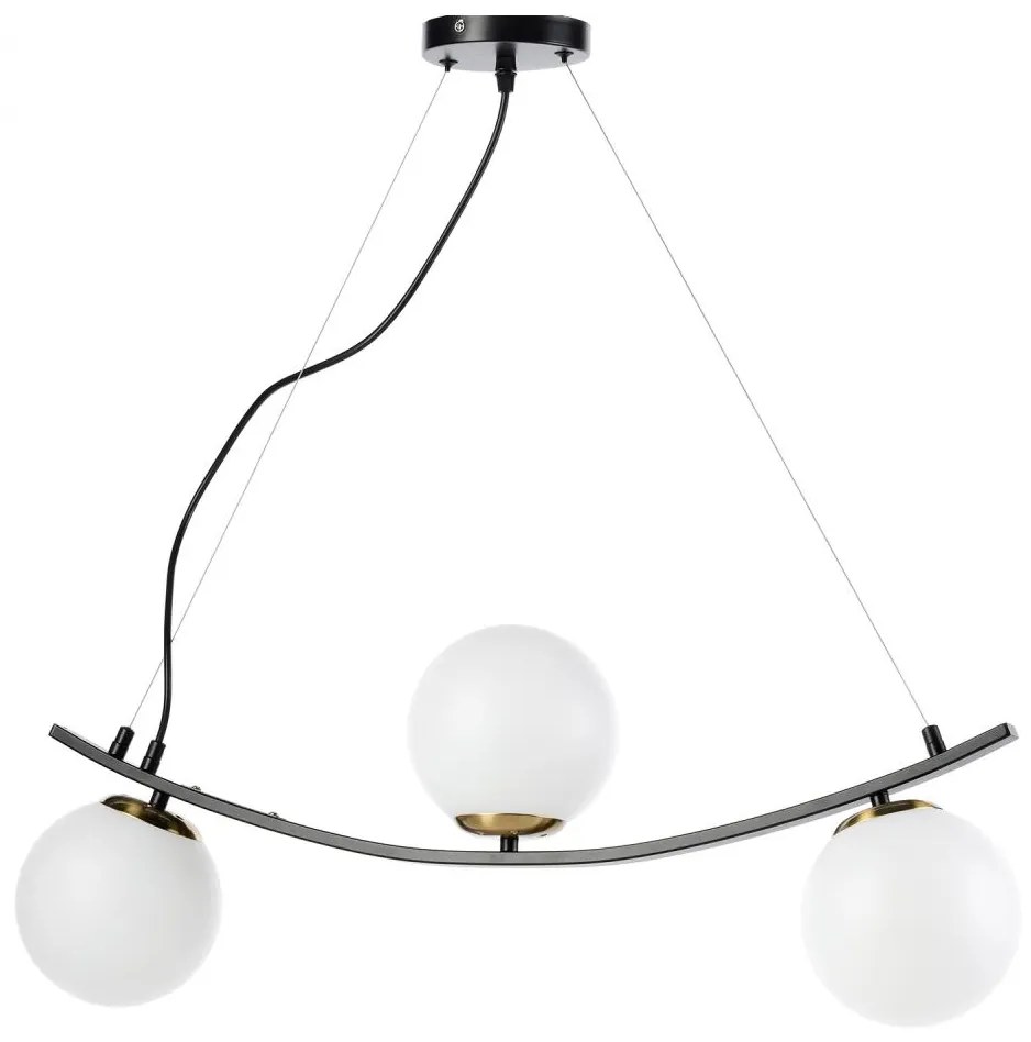 ONLI - Csillár zsinóron TRIO 3xE14/6W/230V fekete