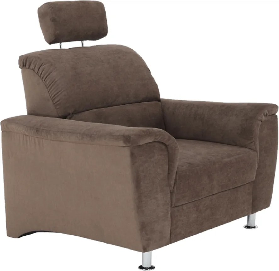 Fotel, barna szövet, SANTIAGO