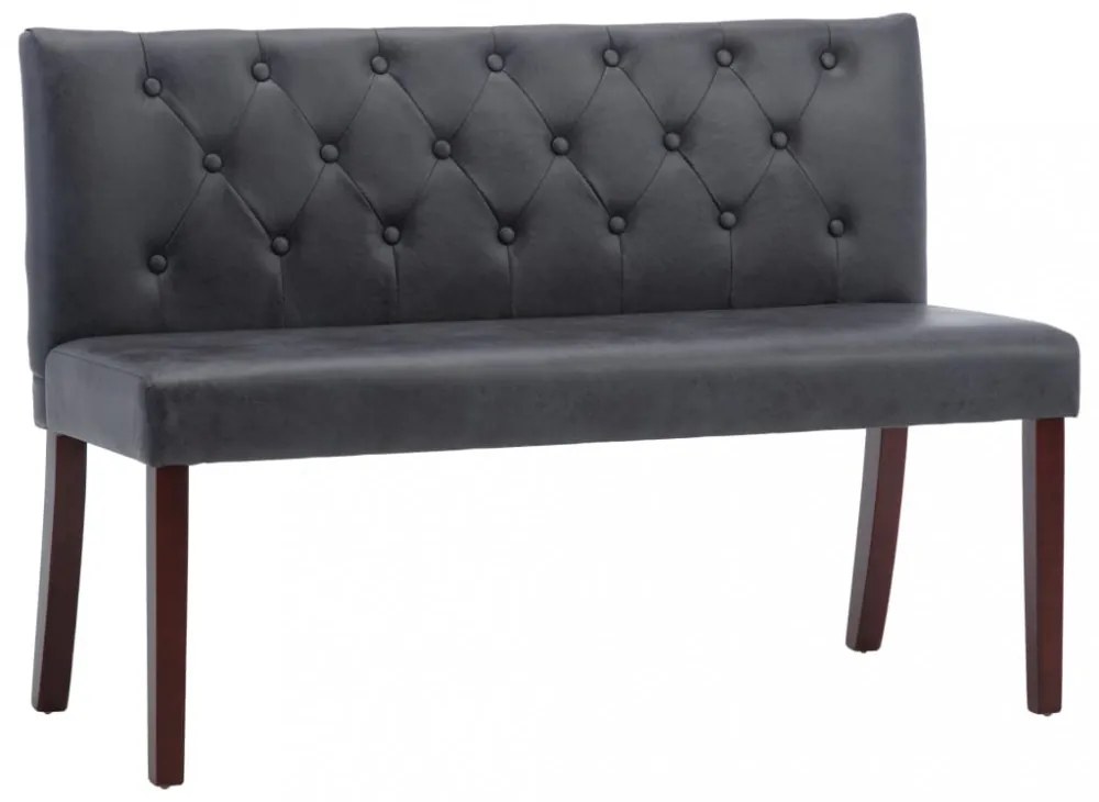 szürke művelúr pad 120 cm