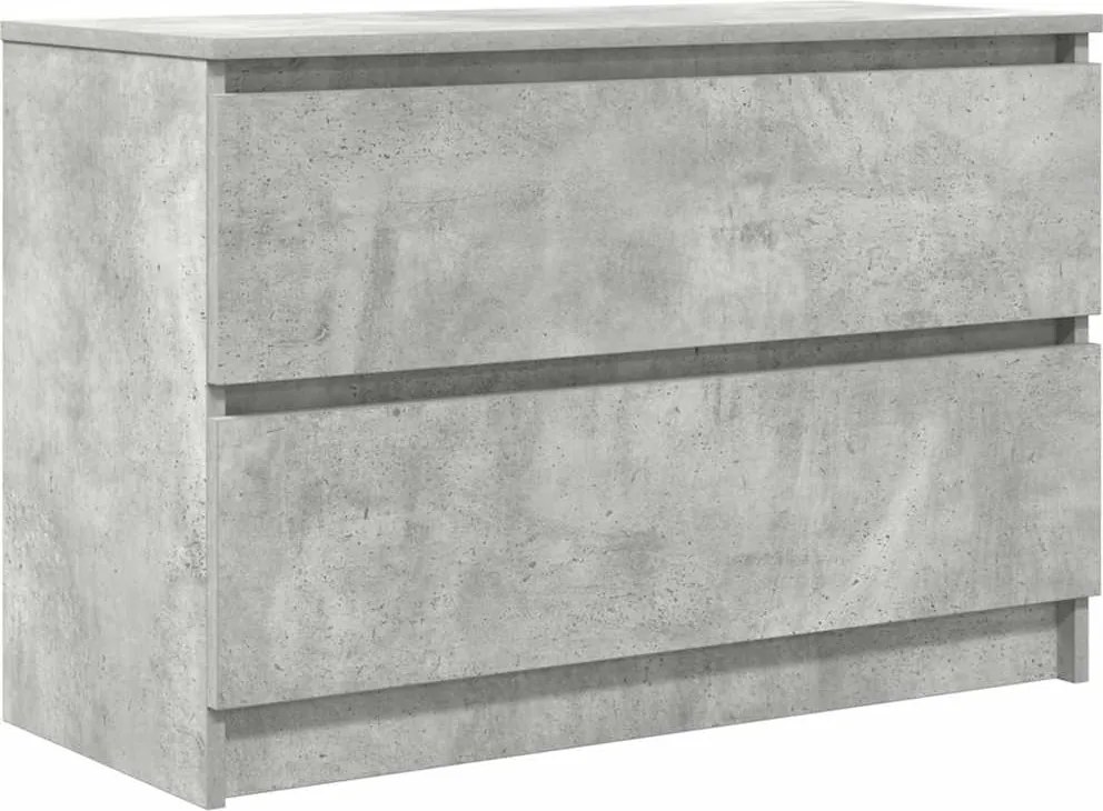 vidaXL betonszürke szerelt fa TV-szekrény 80x35x54 cm